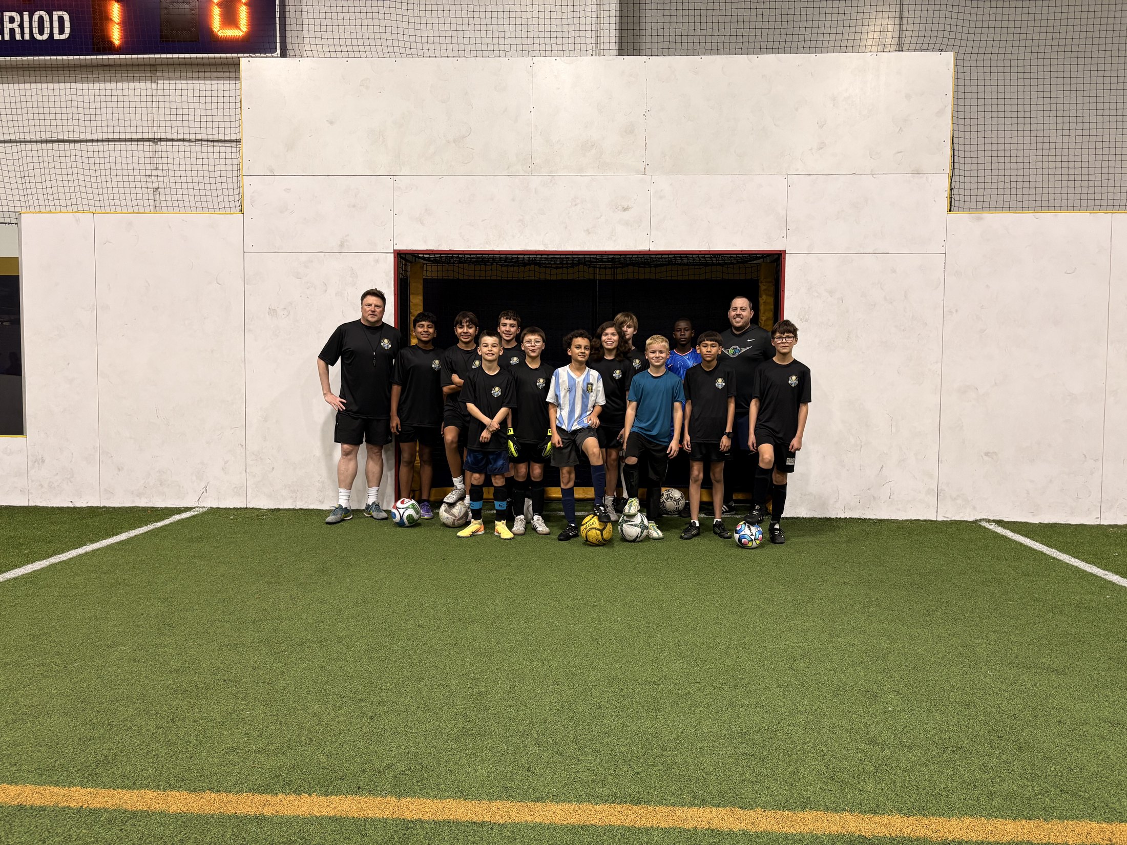 Joga Labs youth futsal squad near Trophy Club, TX