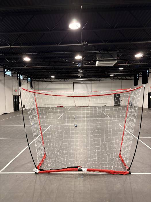 Futsal goal at the Joga Labs court